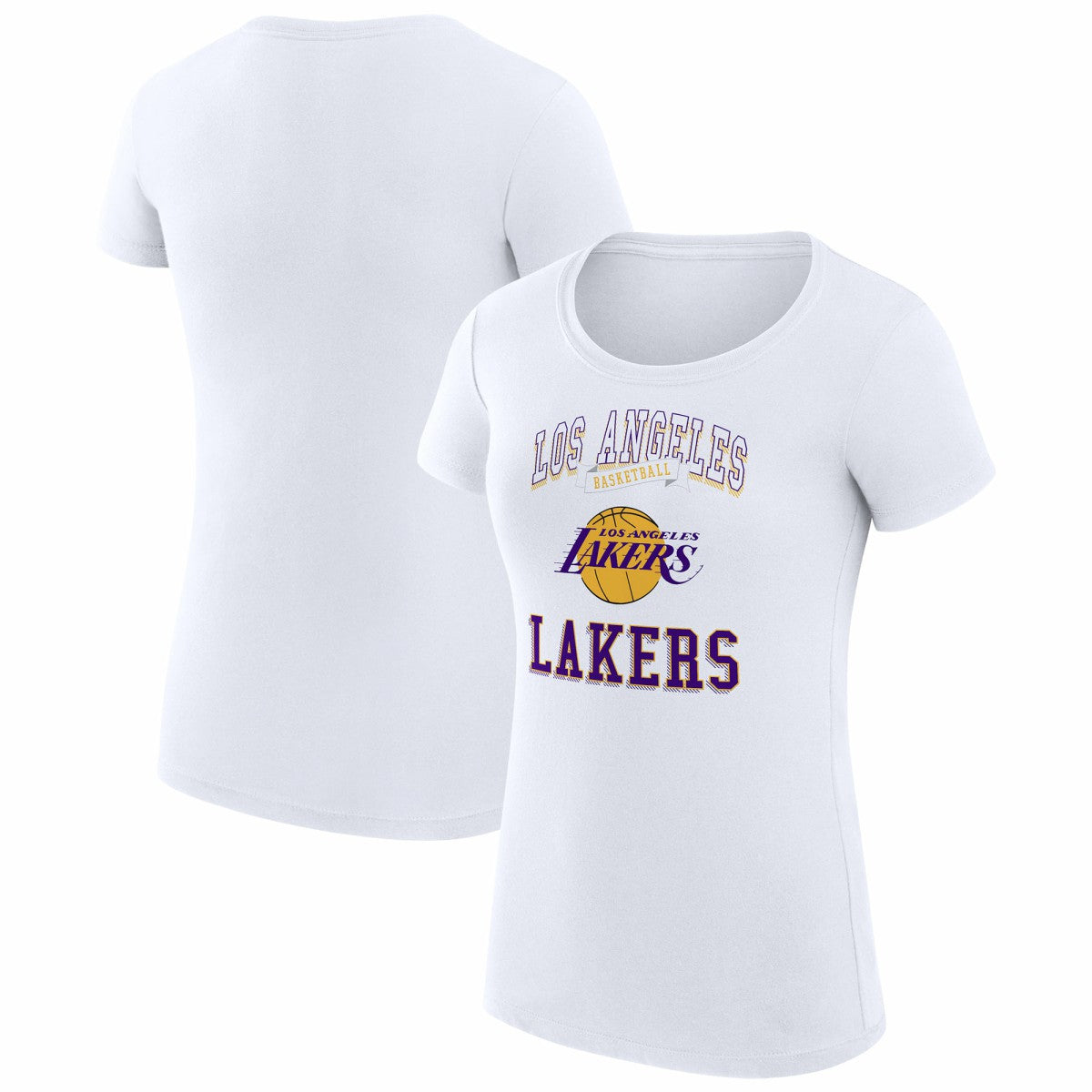 NBA Los Angeles Lakers G-III 4Her by Carl Banks Women's Super-Slim Fit Lightweight Team Logo T-Shirt