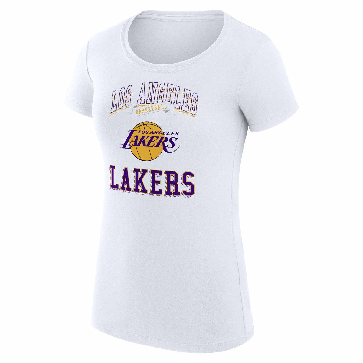 NBA Los Angeles Lakers G-III 4Her by Carl Banks Women's Super-Slim Fit Lightweight Team Logo T-Shirt