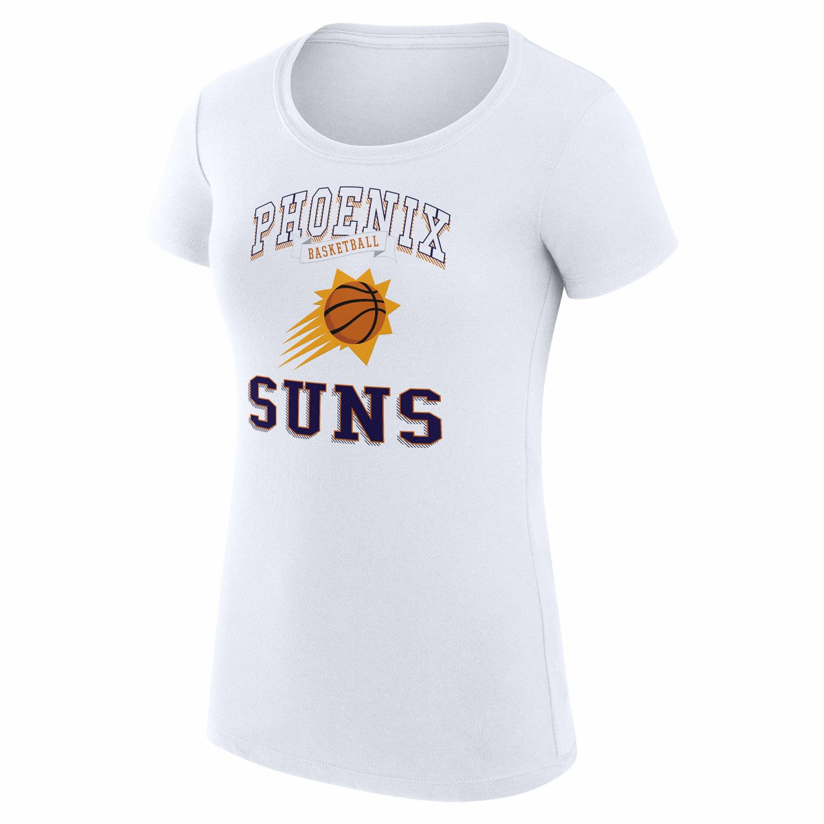 NBA Phoenix Suns G-III 4Her by Carl Banks Women's Super-Slim Fit Lightweight Team Logo T-Shirt