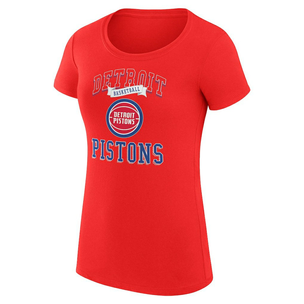 NBA Detroit Pistons G-III 4Her by Carl Banks Women's Super-Slim Fit Lightweight Team Logo T-Shirt sale