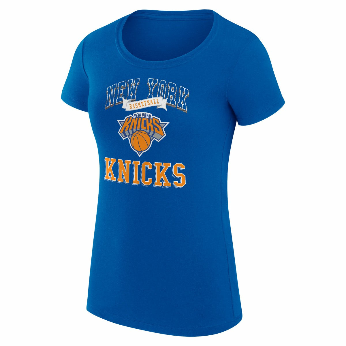 NBA New York Knicks G-III 4Her by Carl Banks Women's Super-Slim Fit Lightweight Team Logo T-Shirt