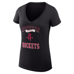 NBA Houston Rockets G-III 4Her by Carl Banks Women's Super-Slim Fit Lightweight Team Logo V-Neck T-Shirt