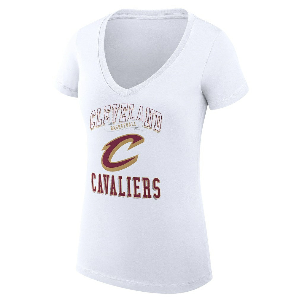 NBA Cleveland Cavaliers G-III 4Her by Carl Banks Women's Super-Slim Fit Lightweight Team Logo V-Neck T-Shirt sale