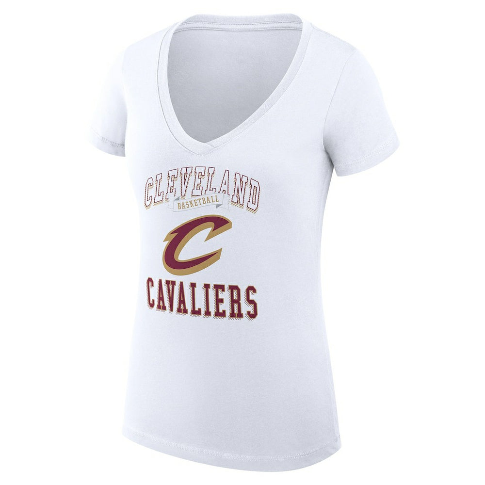 NBA Cleveland Cavaliers G-III 4Her by Carl Banks Women's Super-Slim Fit Lightweight Team Logo V-Neck T-Shirt sale