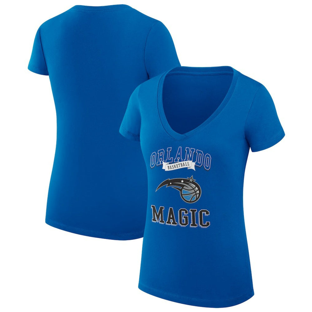 NBA Orlando Magic G-III 4Her by Carl Banks Women's Super-Slim Fit Lightweight Team Logo V-Neck T-Shirt