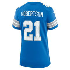 Amik Robertson  Women's Team Game Jersey - Detroit Lions