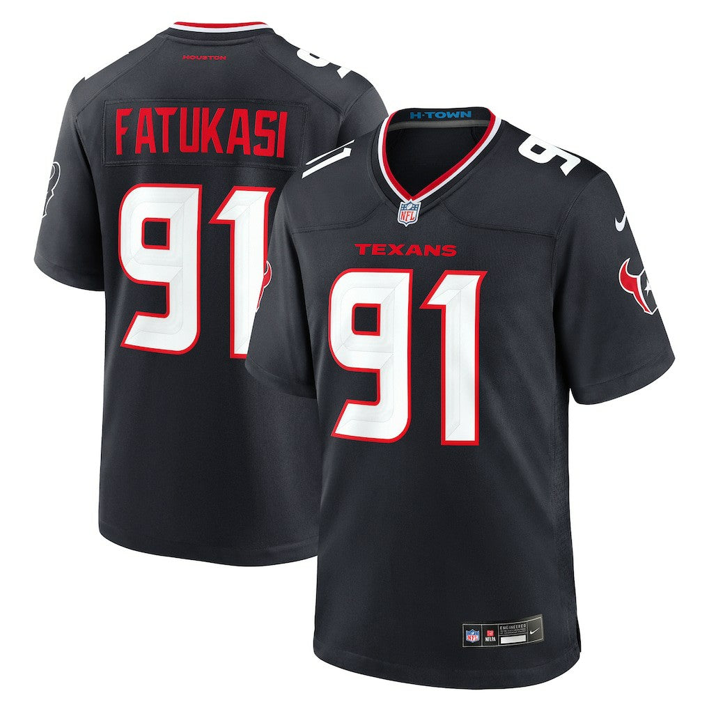 Folorunso Fatukasi  Team Game Jersey - Houston Texans