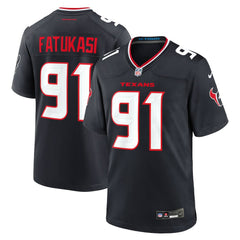 Folorunso Fatukasi  Team Game Jersey - Houston Texans