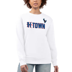 G-III 4Her by Carl Banks Women's H-Town Fleece Pullover Sweatshirt - Houston Texans