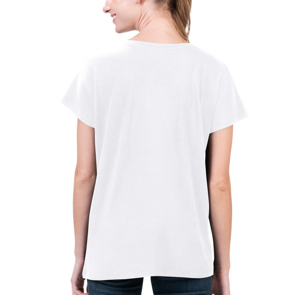 G-III 4Her by Carl Banks Women's Super-Slim Fit Lightweight H-Town V-Neck T-Shirt - Houston Texans