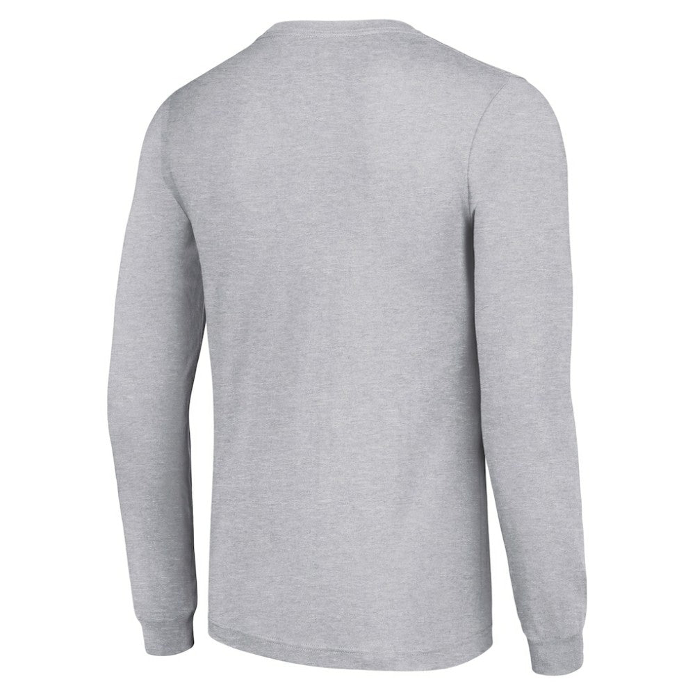 NHL Heather Gray Dallas Stars Starter Shield Long Sleeve Graphic T-Shirt