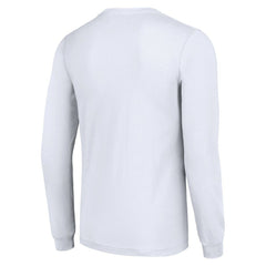 NHL White Columbus Blue Jackets Starter Shield Long Sleeve Graphic T-Shirt
