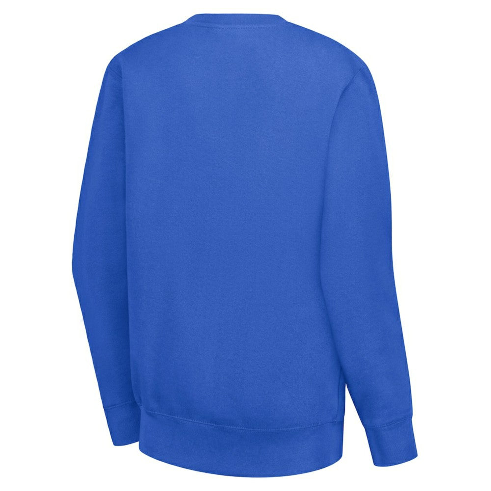 NHL Royal New York Islanders G-III 4Her by Carl Banks Women's Collage Graphic Fleece Long Sleeve Pullover Sweatshirt