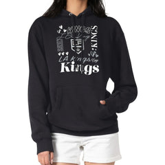 NHL Black Los Angeles Kings G-III 4Her by Carl Banks Women's Collage Team Graphic Tri-Blend Fleece Pullover Hoodie
