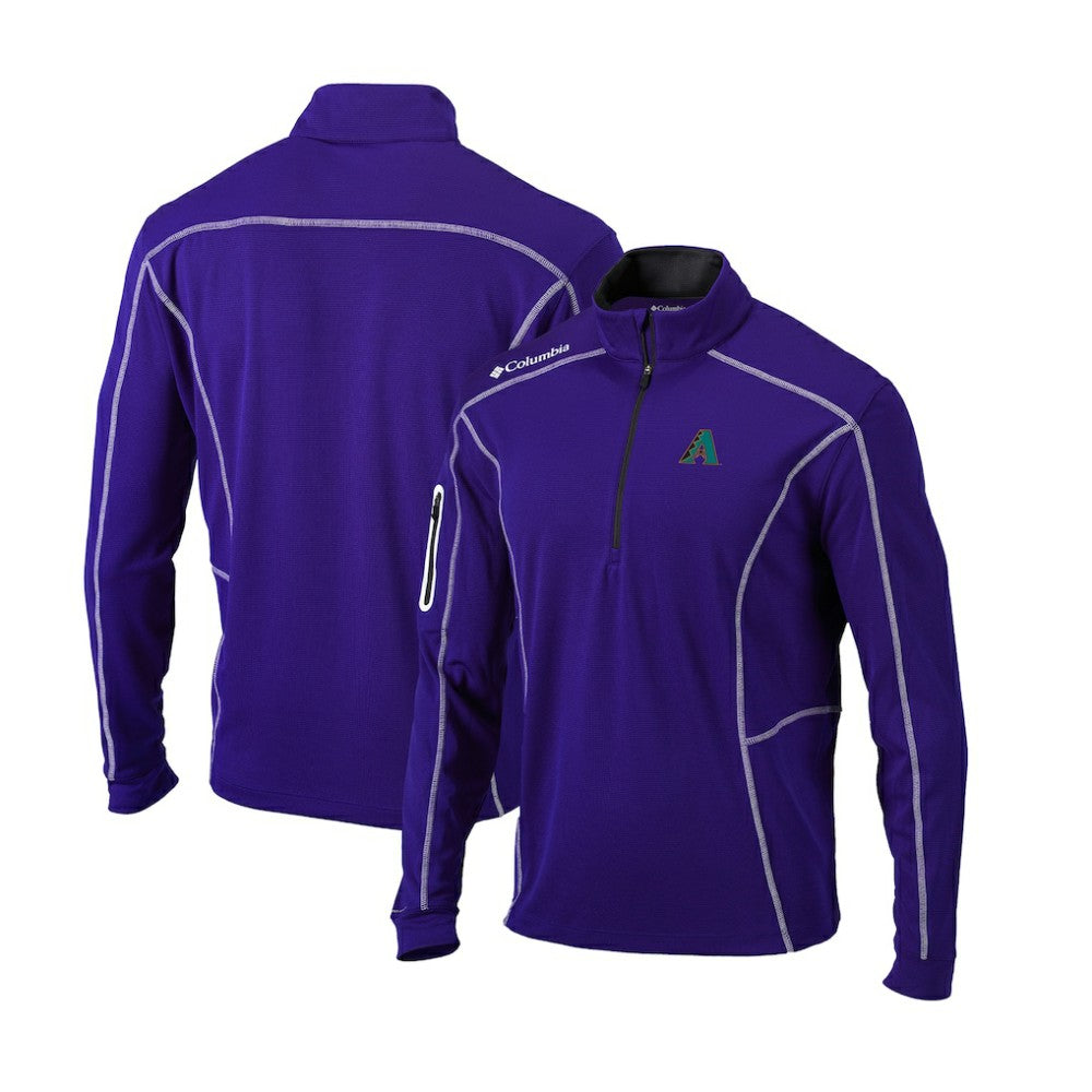 MLB Arizona Diamondbacks Columbia Cooperstown Collection Omni-Wick Shotgun Quarter-Zip Top