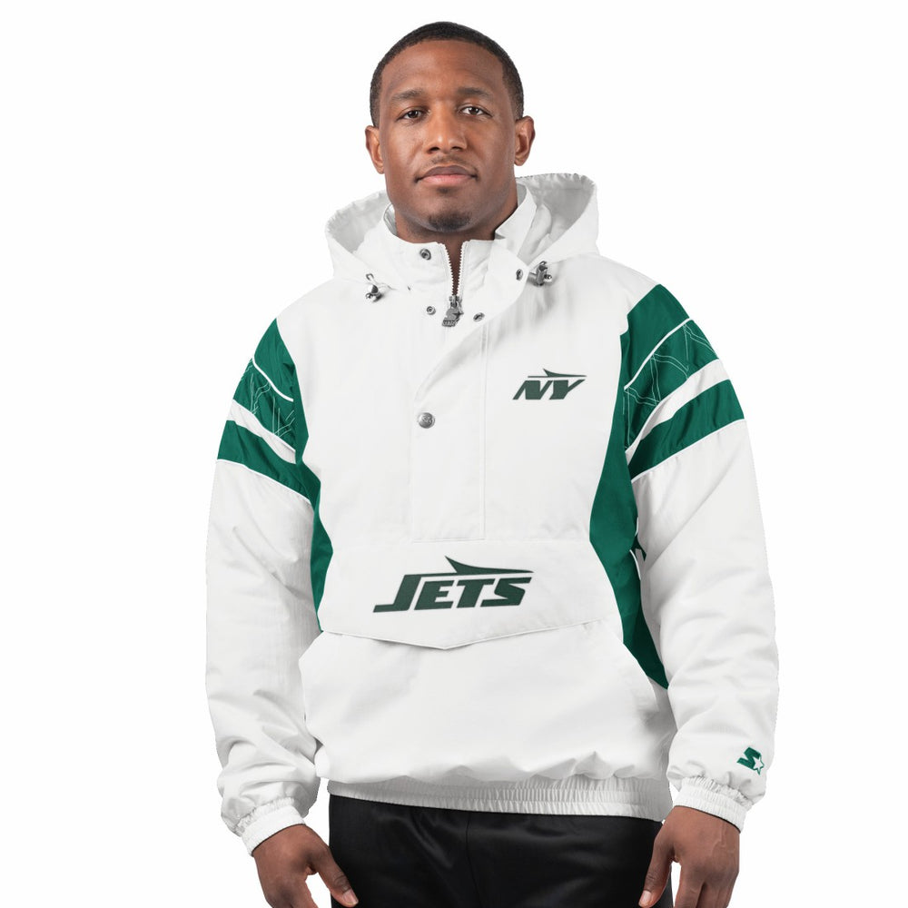 Starter Gotham City Half-Zip Hoodie Jacket - New York Jets