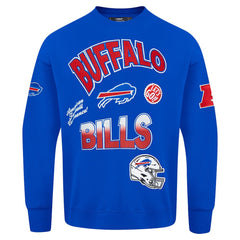 Pro Standard Turn It Up Drop Shoulder Pullover Sweatshirt - Buffalo Bills