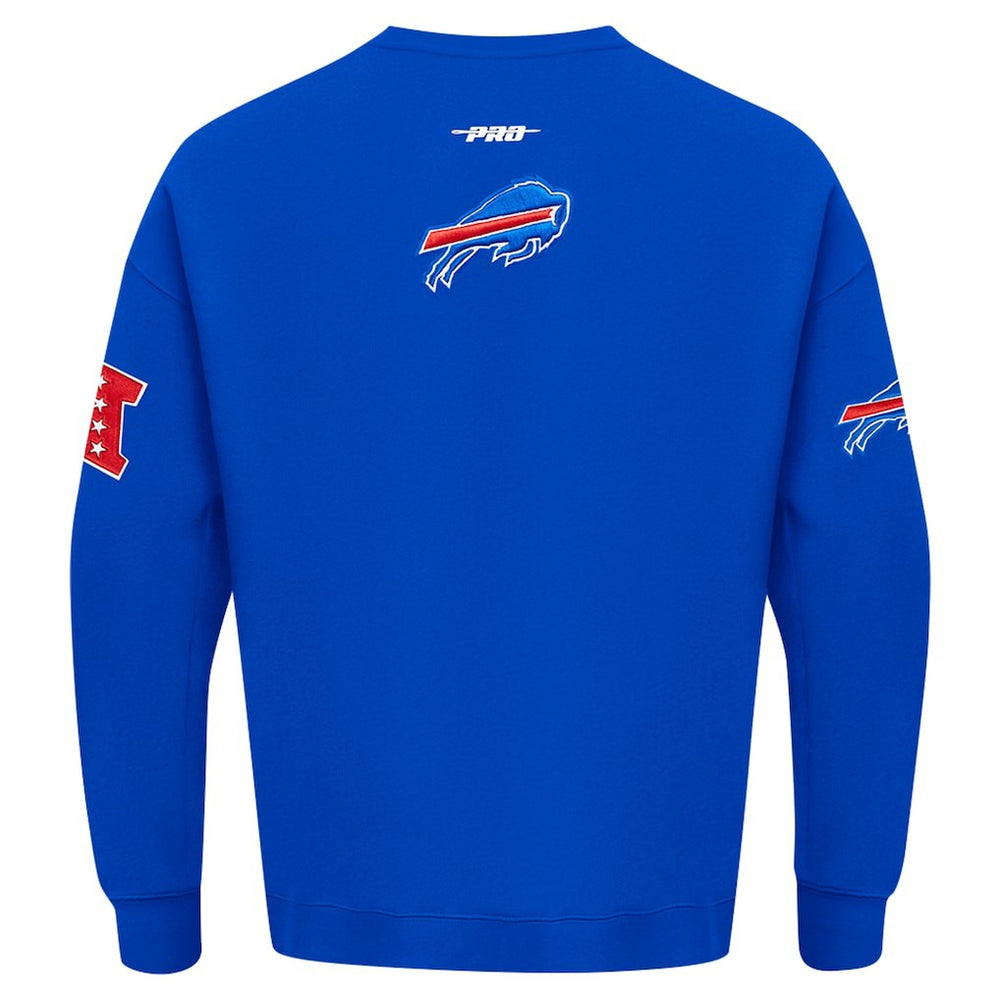 Pro Standard Turn It Up Drop Shoulder Pullover Sweatshirt - Buffalo Bills