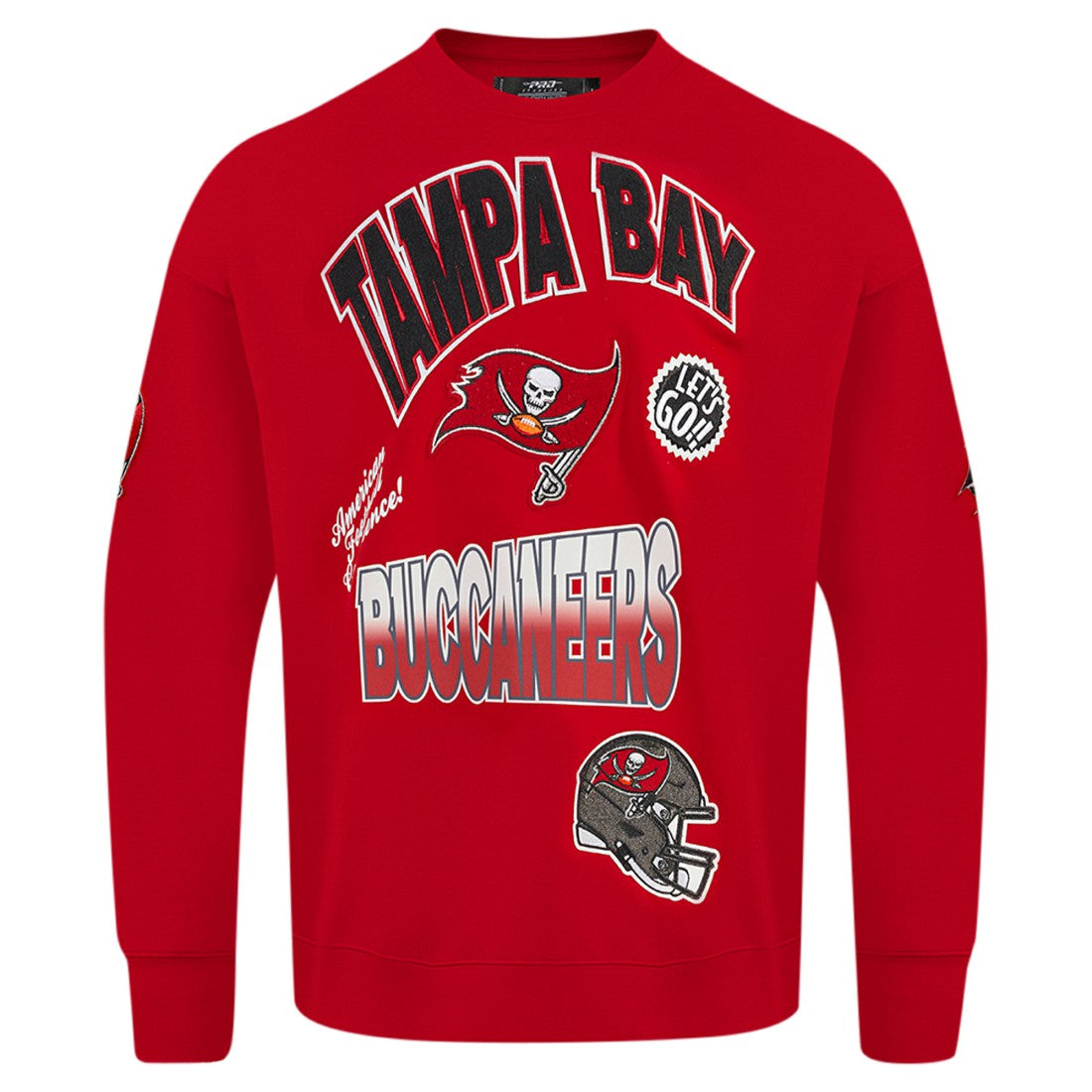 Pro Standard Turn It Up Drop Shoulder Pullover Sweatshirt - Tampa Bay Buccaneers