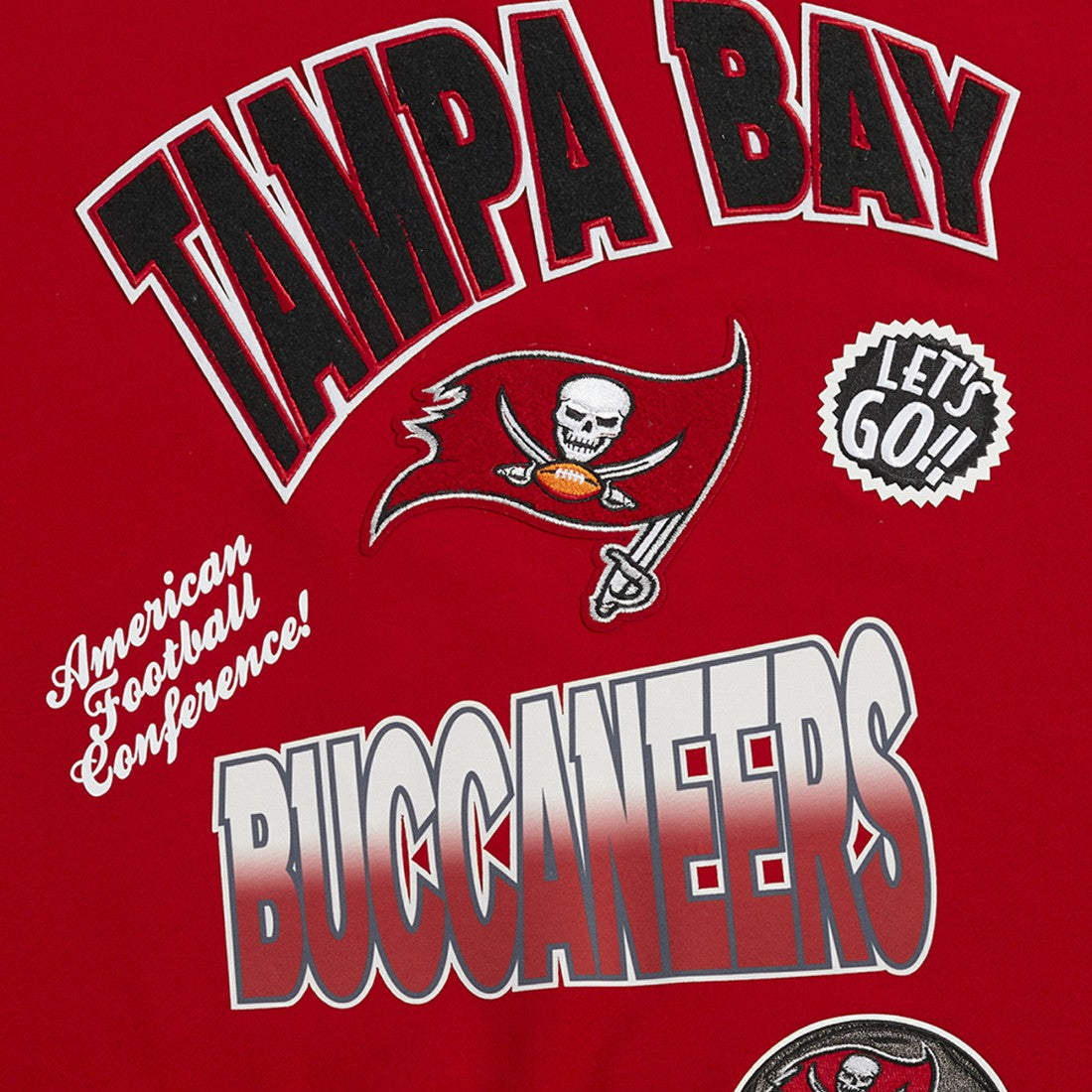 Pro Standard Turn It Up Drop Shoulder Pullover Sweatshirt - Tampa Bay Buccaneers
