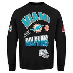 Pro Standard Turn It Up Drop Shoulder Pullover Sweatshirt - Miami Dolphins