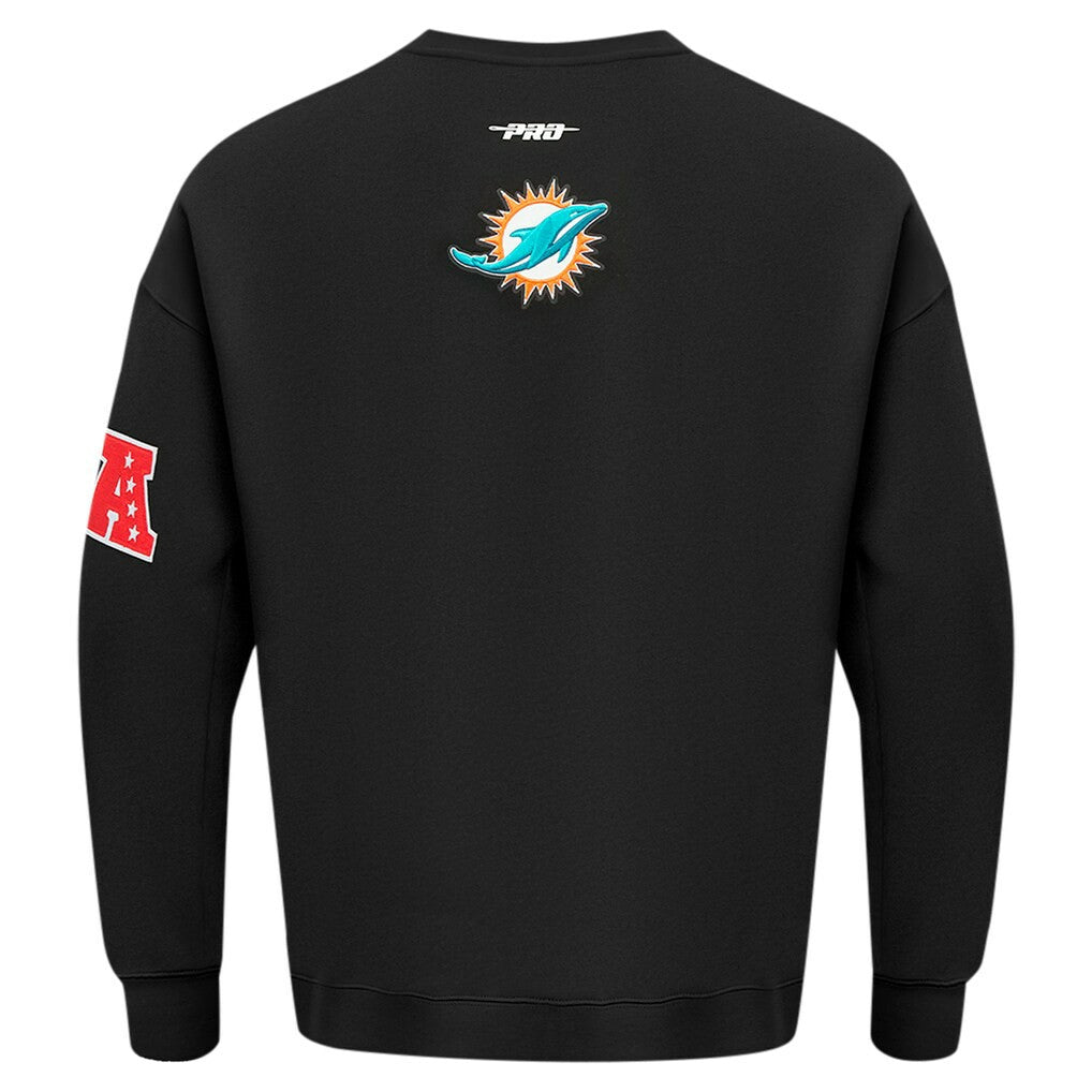Pro Standard Turn It Up Drop Shoulder Pullover Sweatshirt - Miami Dolphins