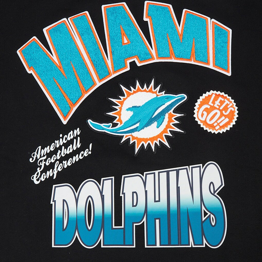 Pro Standard Turn It Up Drop Shoulder Pullover Sweatshirt - Miami Dolphins