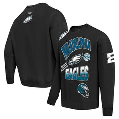 Pro Standard Turn It Up Drop Shoulder Pullover Sweatshirt - Philadelphia Eagles