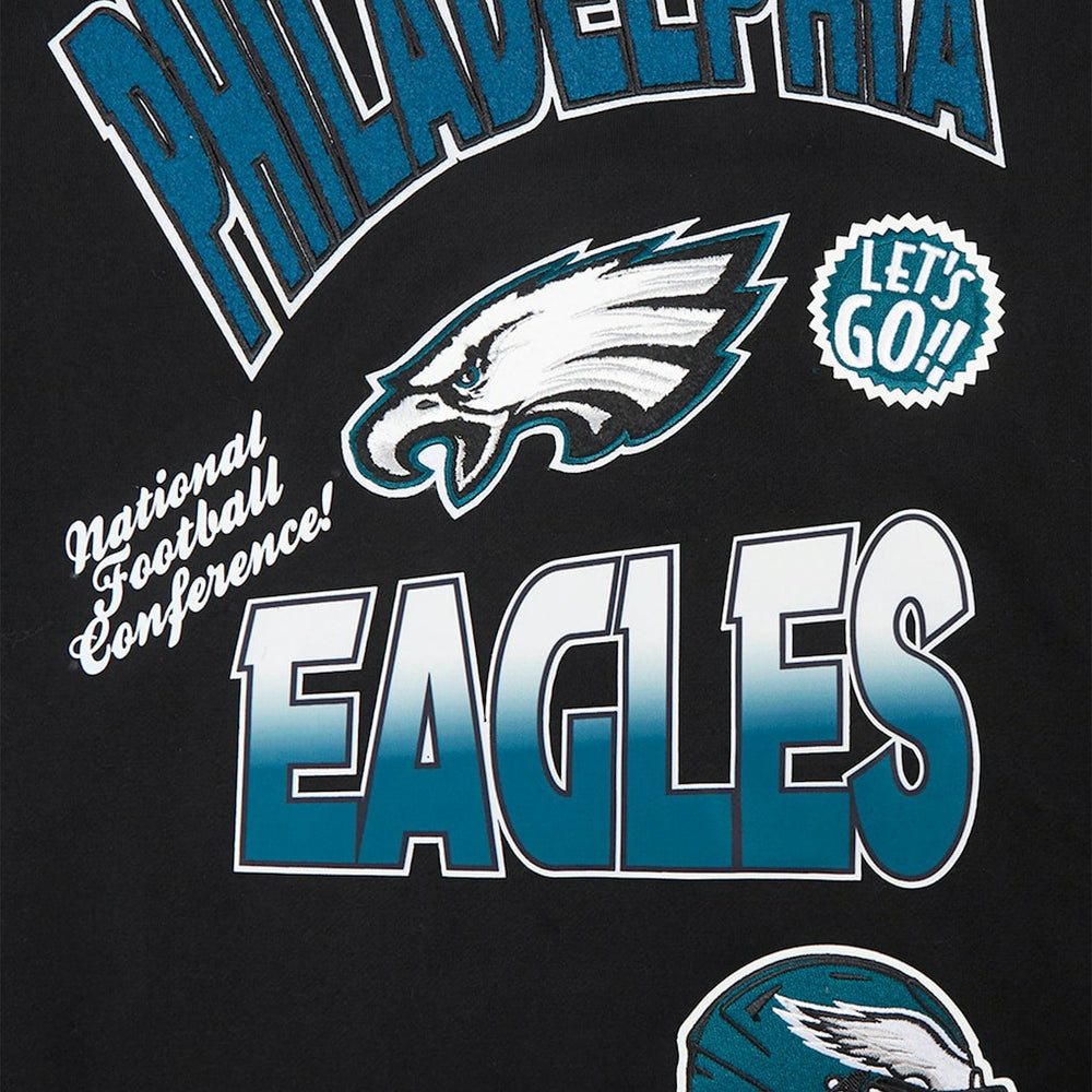 Pro Standard Turn It Up Drop Shoulder Pullover Sweatshirt - Philadelphia Eagles