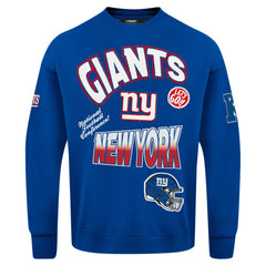 Pro Standard Turn It Up Drop Shoulder Pullover Sweatshirt - New York Giants