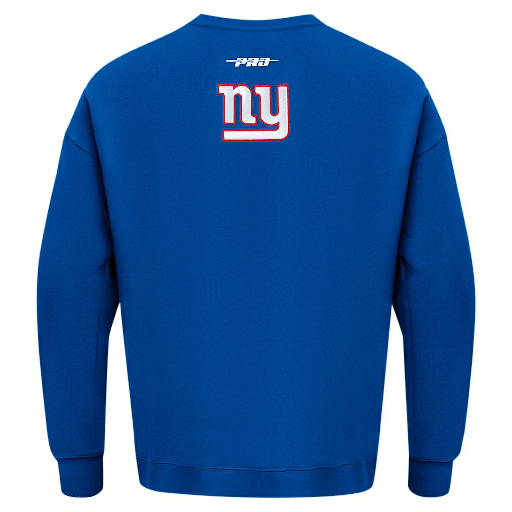 Pro Standard Turn It Up Drop Shoulder Pullover Sweatshirt - New York Giants