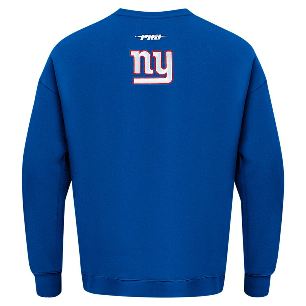Pro Standard Turn It Up Drop Shoulder Pullover Sweatshirt - New York Giants