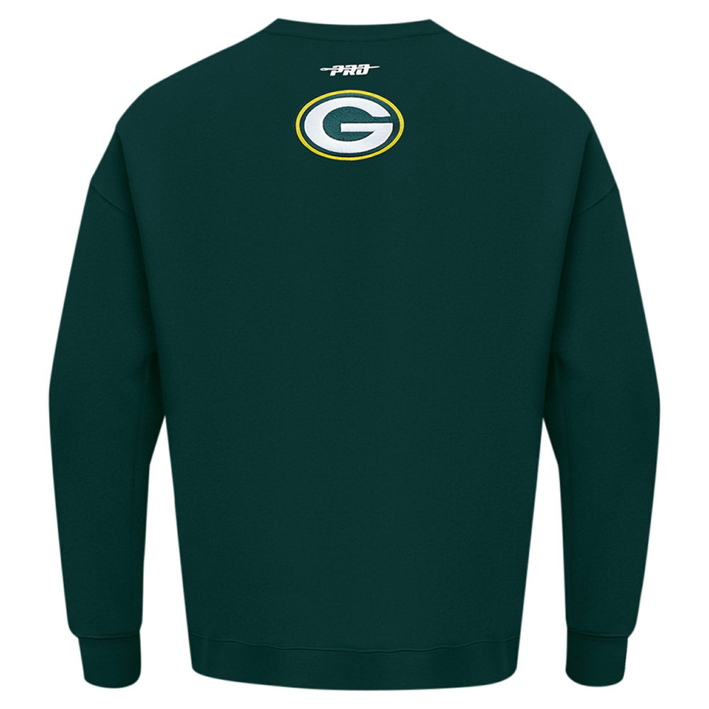Pro Standard Turn It Up Drop Shoulder Pullover Sweatshirt - Green Bay Packers