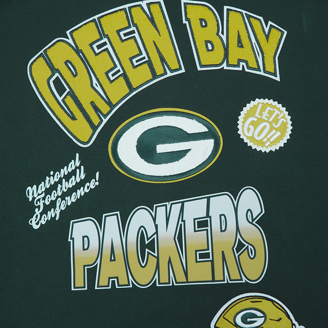 Pro Standard Turn It Up Drop Shoulder Pullover Sweatshirt - Green Bay Packers