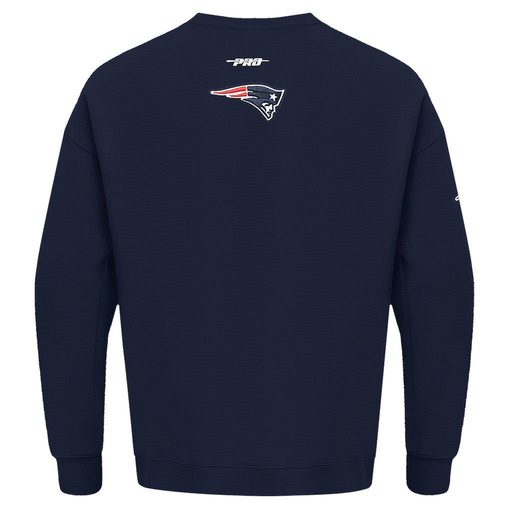 Pro Standard Turn It Up Drop Shoulder Pullover Sweatshirt - New England Patriots