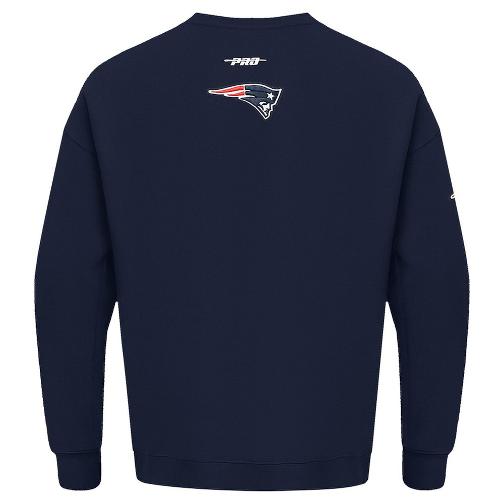 Pro Standard Turn It Up Drop Shoulder Pullover Sweatshirt - New England Patriots
