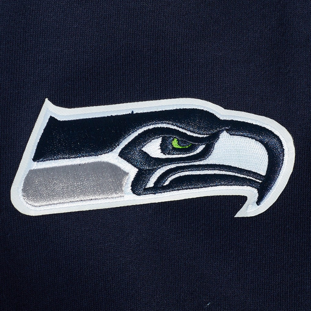 Pro Standard Turn It Up Drop Shoulder Pullover Sweatshirt - Seattle Seahawks