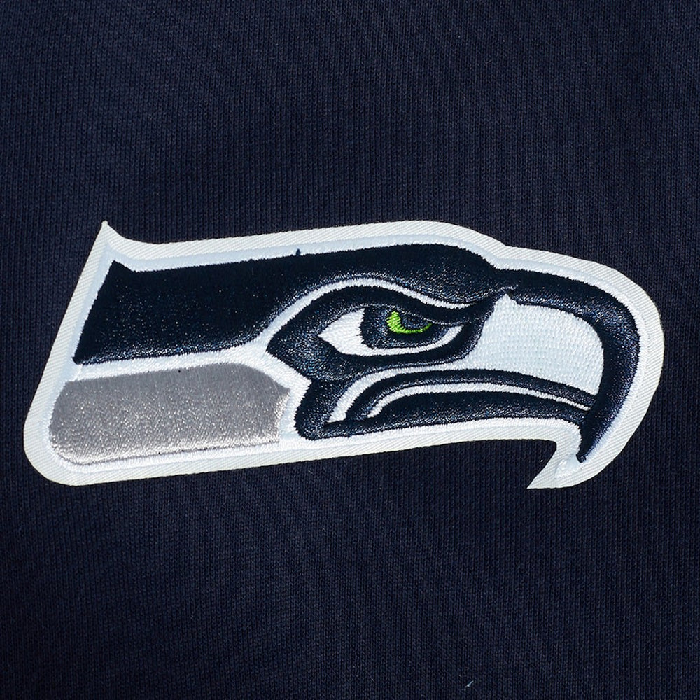 Pro Standard Turn It Up Drop Shoulder Pullover Sweatshirt - Seattle Seahawks