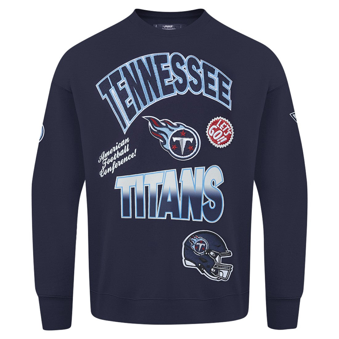 Pro Standard Turn It Up Drop Shoulder Pullover Sweatshirt - Tennessee Titans
