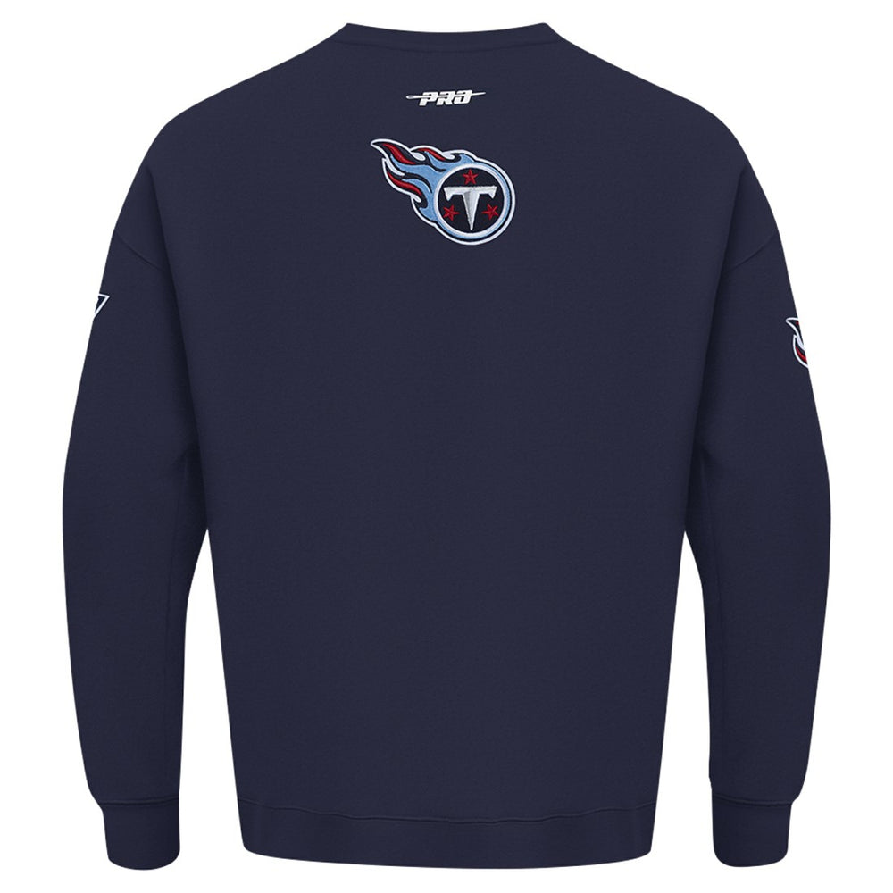 Pro Standard Turn It Up Drop Shoulder Pullover Sweatshirt - Tennessee Titans