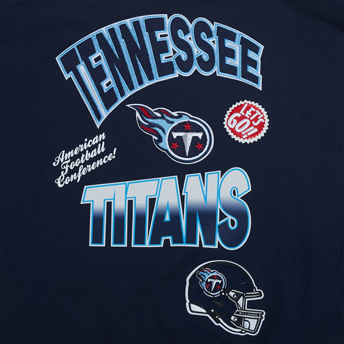 Pro Standard Turn It Up Drop Shoulder Pullover Sweatshirt - Tennessee Titans