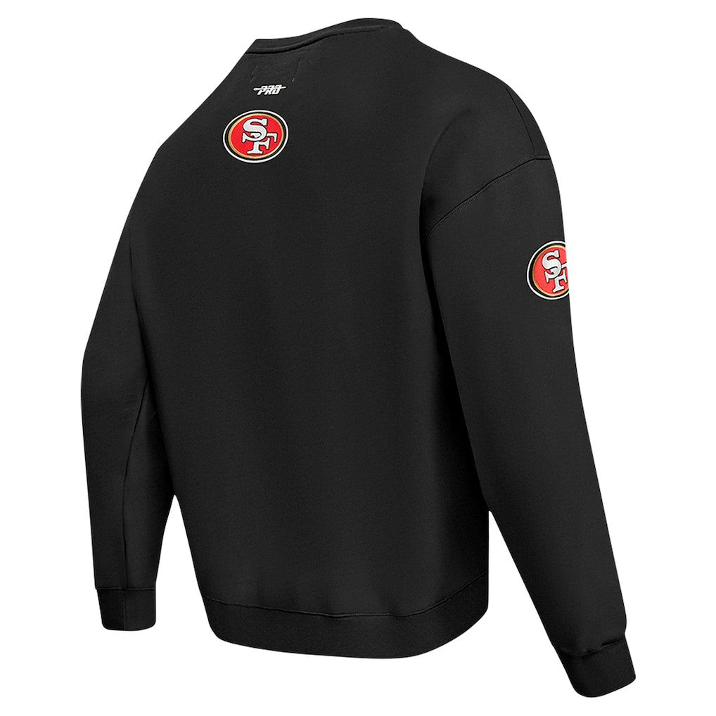 Pro Standard Turn It Up Drop Shoulder Pullover Sweatshirt - San Francisco 49ers