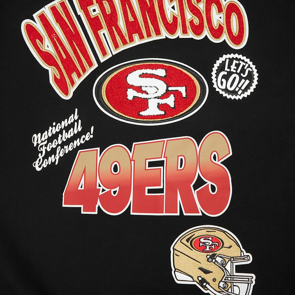 Pro Standard Turn It Up Drop Shoulder Pullover Sweatshirt - San Francisco 49ers