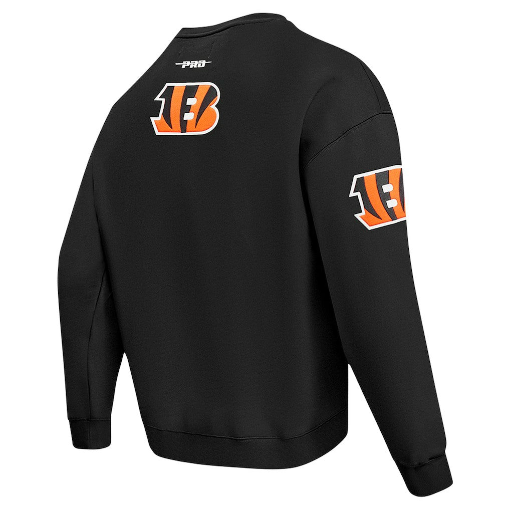 Pro Standard Turn It Up Drop Shoulder Pullover Sweatshirt - Cincinnati Bengals