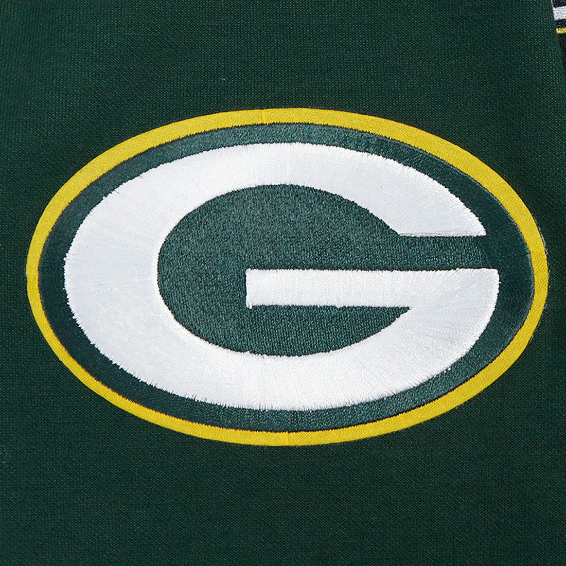 Pro Standard Split Logo Double Knit Full-Zip Hoodie - Green Bay Packers