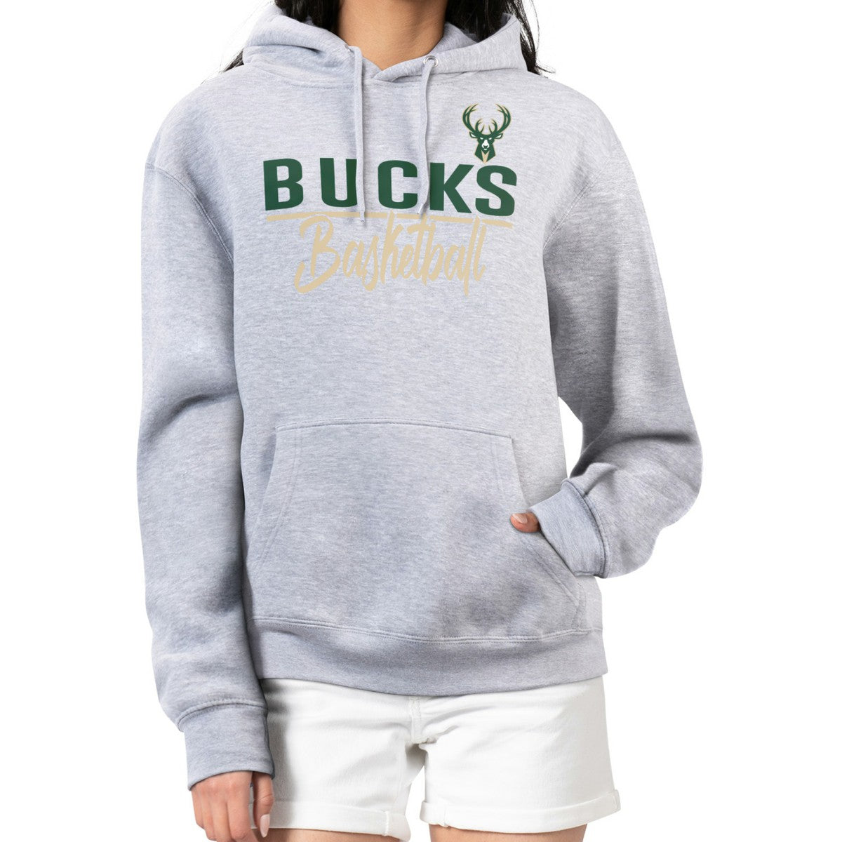 NBA Milwaukee Bucks G-III 4Her by Carl Banks Women's Graphics Fleece Pullover Hoodie
