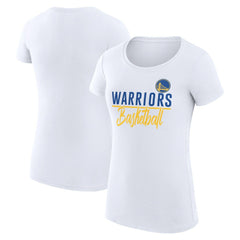 NBA Golden State Warriors G-III 4Her by Carl Banks Women's Super-Slim Fit Lightweight Team Sport V-Neck T-Shirt sale