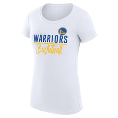 NBA Golden State Warriors G-III 4Her by Carl Banks Women's Super-Slim Fit Lightweight Team Sport V-Neck T-Shirt sale
