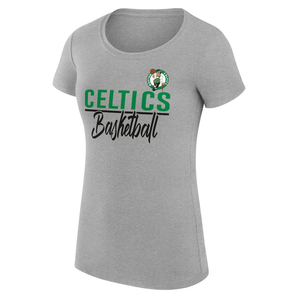 NBA Boston Celtics G-III 4Her by Carl Banks Women's Super-Slim Fit Lightweight Team Sport V-Neck T-Shirt