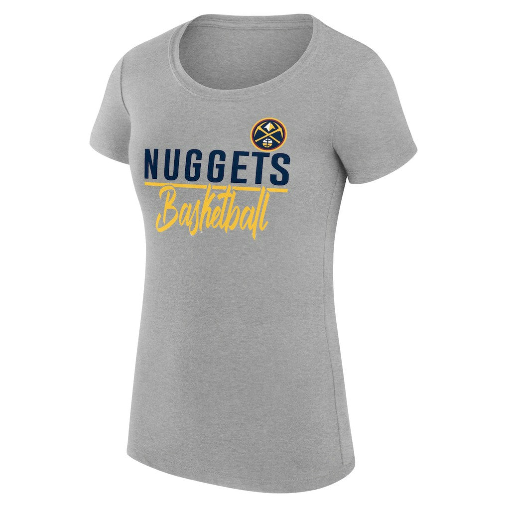 NBA Denver Nuggets G-III 4Her by Carl Banks Women's Super-Slim Fit Lightweight Team Sport V-Neck T-Shirt sale